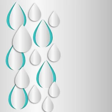 Abstract 3D Paper Graphics Stock Illustration