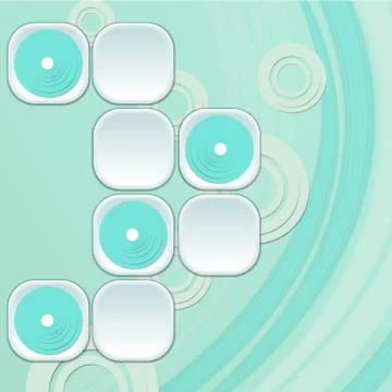 Abstract 3D Paper Graphics Stock Illustration