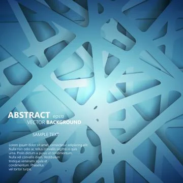 Abstract 3D Paper Graphics. Vector illustration for your business presentations Illustrazione stock