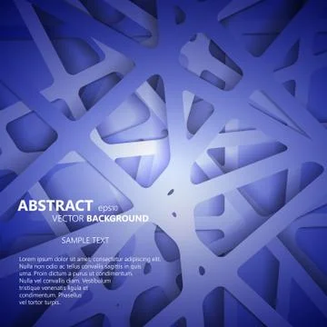 Abstract 3D Paper Graphics. Vector illustration for your business presentations 스톡 일러스트