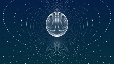 Abstract 3D Particles Moving towards the Camera. Plexus Particles. 4K Stock Footage 277463924