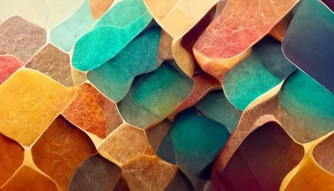 An abstract 3D pattern color gradient background Illustrazione stock