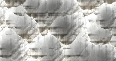 Abstract 3D pattern of extruded metallic blocks forming intricate geometric.. Stock Photos