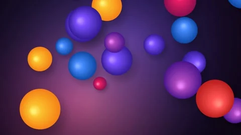 Abstract 3D Pink Fluid Orbs and Liquid Bubbles Loop Motion Graphic Stock Footage 341721552