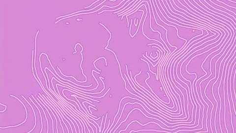 Abstract 3D Pink Topography Animation Seamless Loop CGI Background Vídeo Stock 333672116