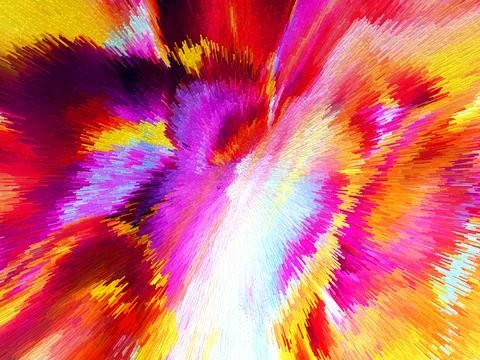 Abstract 3D Pixel Burst  Modern Multicolor Artwork with Dynamic Radiant Desig Stock Photos