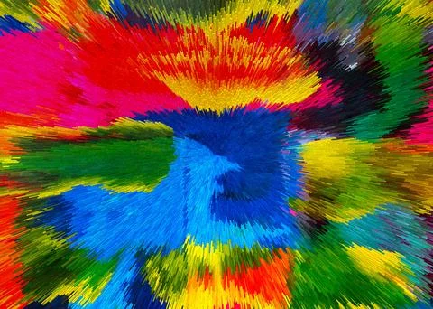 Abstract 3D Pixel Burst  Modern Multicolor Artwork with Dynamic Radiant Desig Stock Photos