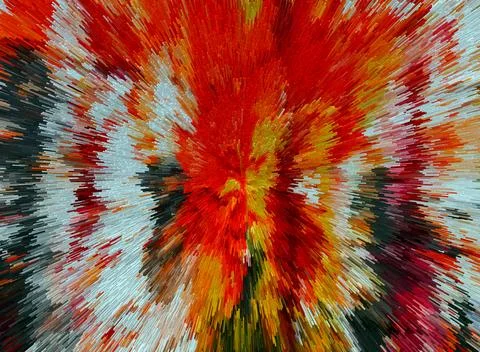 Abstract 3D Pixel Burst  Modern Multicolor Artwork with Dynamic Radiant Desig Stock Photos