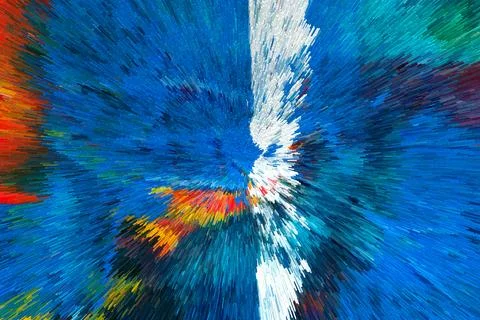 Abstract 3D Pixel Burst  Modern Multicolor Artwork with Dynamic Radiant Desig 스톡 사진