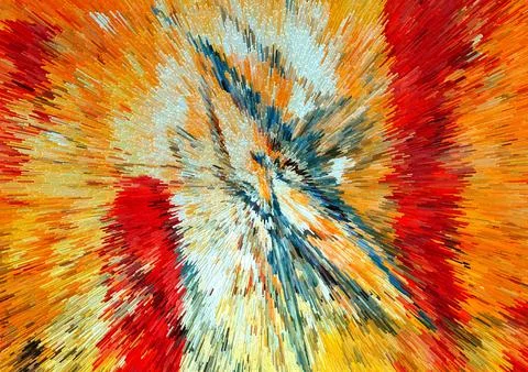 Abstract 3D Pixel Burst  Modern Multicolor Artwork with Dynamic Radiant Desig 스톡 사진