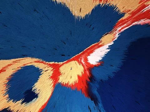 Abstract 3D Pixel Burst  Modern Multicolor Artwork with Dynamic Radiant Desig 스톡 사진
