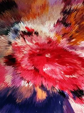 Abstract 3D Pixel Burst  Modern Multicolor Artwork with Dynamic Radiant Desig Stock Photos