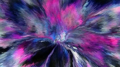 Abstract 3D Pixel Burst  Modern Multicolor Artwork with Dynamic Radiant Desig Stock Photos