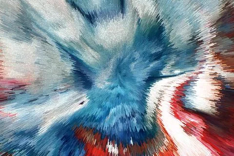 Abstract 3D Pixel Burst  Modern Multicolor Artwork with Dynamic Radiant Desig 스톡 사진