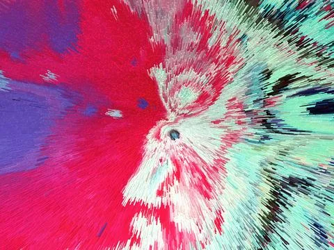Abstract 3D Pixel Burst  Modern Multicolor Artwork with Dynamic Radiant Desig Stock Photos