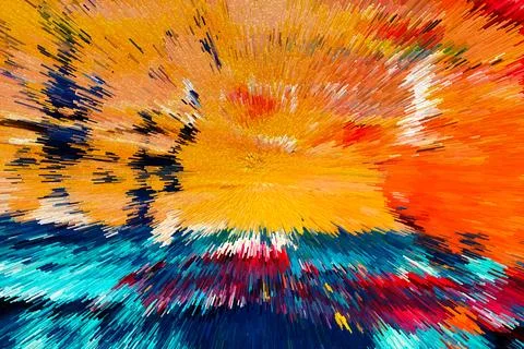 Abstract 3D Pixel Burst  Modern Multicolor Artwork with Dynamic Radiant Desig 스톡 사진