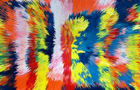 Abstract 3D Pixel Burst  Modern Multicolor Artwork with Dynamic Radiant Desig Stock Photos