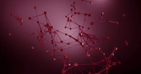 Abstract 3d plexus background  with alpha matte Stock Footage 104292056