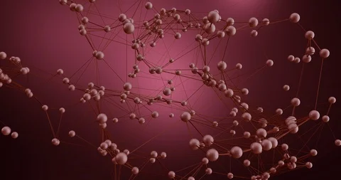 Abstract 3d plexus background  with alpha matte. Connected lines motion Stock Footage 104293077