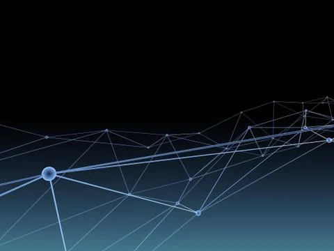 Abstract 3d plexus background technology ,Blockchain Digital data , Illustrazione stock