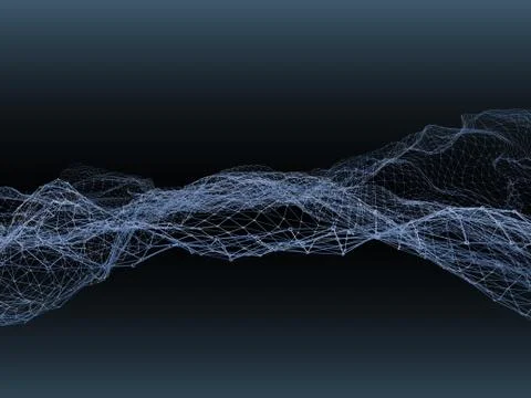 Abstract 3d plexus background technology ,Blockchain Digital data , Illustrazione stock