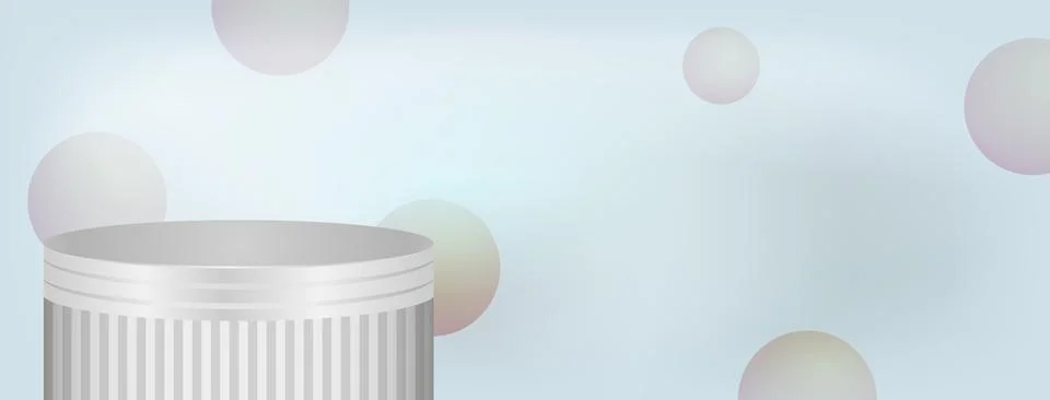 Abstract 3D Podium Gradient Bubbles Background Product Display Podium Background Stock Illustration