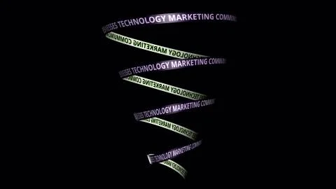 Abstract 3D Presentation Concept of Global Businesses, technology, Marketing Stock Illustration