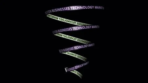 Abstract 3D Presentation Concept of Global Businesses, technology, Marketing Stock Illustration