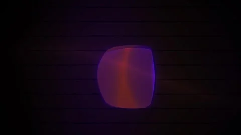 Abstract 3d Purple Geometric Shapes Morphing and Rotating with Neon Glow on.. Stock Footage 343684426