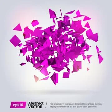 Abstract 3d pyramid Stock Illustration