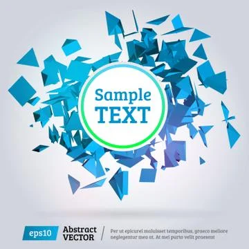 Abstract 3d pyramid Stock Illustration