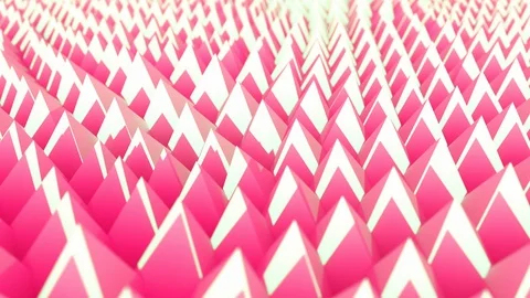 Abstract 3d pyramid moving with different pastel colors. 4k seamless loop animat Stock Footage 108409265