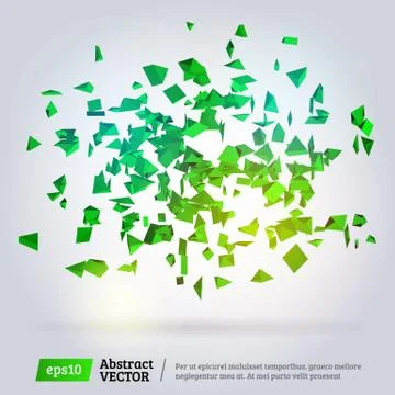 Abstract 3d pyramids Stock Illustration