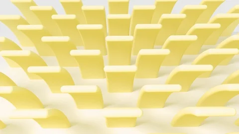 Abstract 3d rectangle shapes moving animation. Set of different pastel color. 4k Stock Footage 107414849