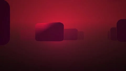 Abstract 3D red digital background with floating geometric rounded blocks a.. Stock Footage 346316691