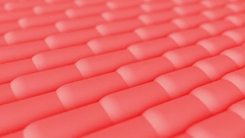 Abstract 3d red shapes background 4k animation. Computer render loop footage. Stock Footage 105784531