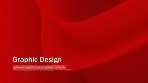 Abstract 3d red spiral blend background, modern graphic wallpaper Stock Illustration