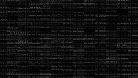 Abstract 3d render background. Binary wall with random zero and one digits. R 스톡 일러스트