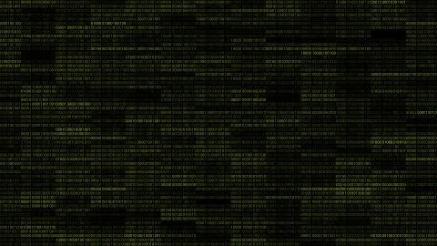 Abstract 3d render background. Binary wall with random zero and one digits. R 스톡 일러스트