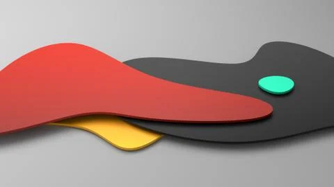 Abstract 3D Render Background Design Illustrazione stock