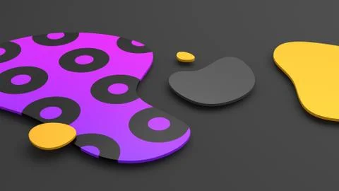 Abstract 3D Render Background Design Stock-Illustration