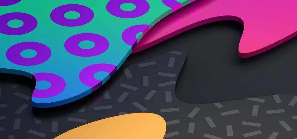 Abstract 3D Render Background Design Illustrazione stock