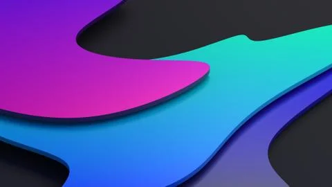 Abstract 3D Render Background Design Stock Illustration