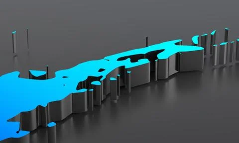 Abstract 3D Render Background Design Illustrazione stock