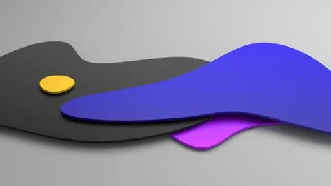 Abstract 3D Render Background Design Stock Illustration