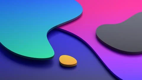 Abstract 3D Render Background Design Stock-Illustration