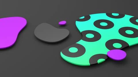 Abstract 3D Render Background Design Illustrazione stock