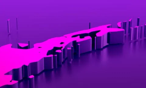 Abstract 3D Render Background Design Stock-Illustration