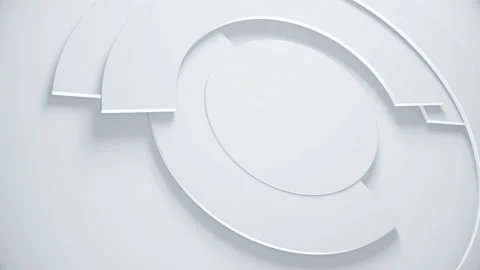 Abstract 3d render background with rotating ring parts. Stock Footage 132134929