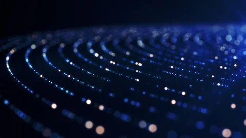 Abstract 3D render big data visualization. Futuristic infographics aesthetic Stock-Footage 242508474